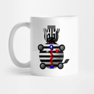 Cute Zebra With A Zipper Mug